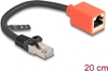Изображение Delock RJ45 Device Protection Adapter Cat.6A S/FTP 20 cm (Break Away Adapter)