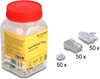 Изображение Delock RJ45 Modular Plug Cat.6A with bend protectection boots transparent 50 pcs set