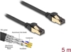Picture of Delock RJ45 Network Cable Cat.6A male to male S/FTP black 5 m with Cat.7 raw cable suitable for industrial and outdoor use