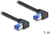 Picture of Delock RJ45 Network Cable Cat.6A S/FTP right angled 1 m black