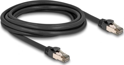 Picture of Delock RJ45 Network Cable Cat.6A U/FTP ultra flexible with inner metal jacket 3 m black