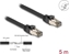 Изображение Delock RJ45 Network Cable Cat.6A U/FTP ultra flexible with inner metal jacket 5 m black