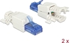 Изображение Delock RJ45 plug Cat.6A UTP toolfree 2 pieces