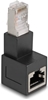 Picture of Delock RJ45 plug to RJ45 jack Adapter Cat.6A 90° downwards angled
