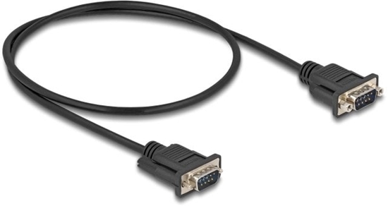 Picture of Delock RS-232 Cable Serial D-Sub9 male to male with narrow plug housing 0.5 m