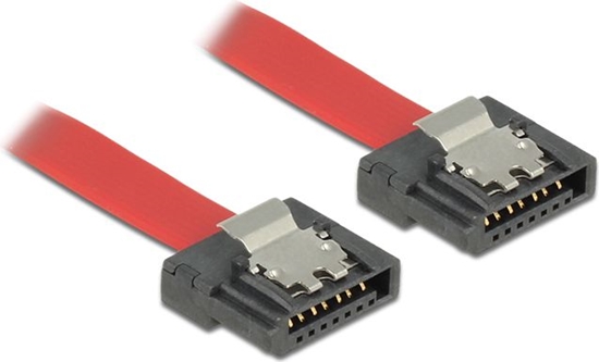 Picture of Delock SATA 6 Gb/s Cable 50 cm red FLEXI