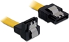 Изображение Delock SATA 6 Gb/s Cable straight to downwards angled 20 cm yellow