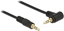 Изображение Delock Stereo Jack Cable 3.5 mm 3 pin male > male angled 1 m black