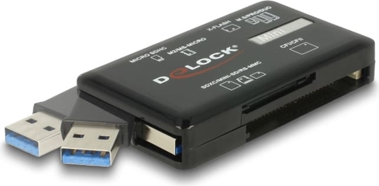 Picture of Delock SuperSpeed USB 5 Gbps Card Reader for CF / SD / Micro SD / MS / M2 / xD memory cards