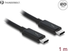 Picture of Delock Thunderbolt™ 3 (20 Gb/s) USB-C™ cable male > male passive 1.0 m 5 A black
