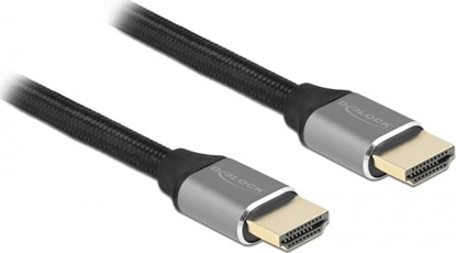 Attēls no Delock Ultra High Speed HDMI Cable 48 Gbps 8K 60 Hz grey 1 m certified