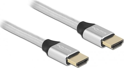 Attēls no Delock Ultra High Speed HDMI Cable 48 Gbps 8K 60 Hz silver 2 m certified