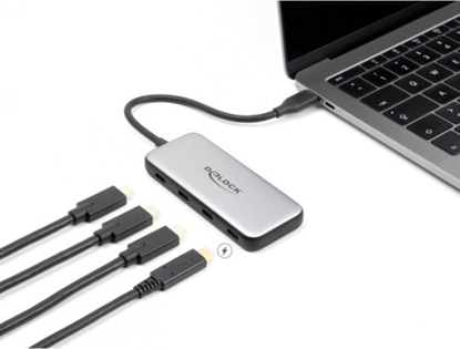 Picture of Delock USB 10 Gbps USB Type-C™ Hub with 4 x USB Type-C™ female and PD 85 Watt