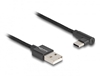 Picture of Delock USB 2.0 Cable Type-A male to USB Type-C™ male angled 3 m black