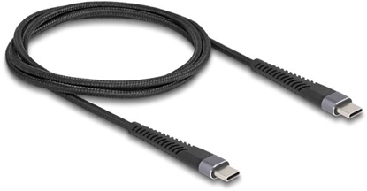 Picture of Delock USB 2.0 Cable USB Type-C™ male to male with extended bend protection 60 W 1 m