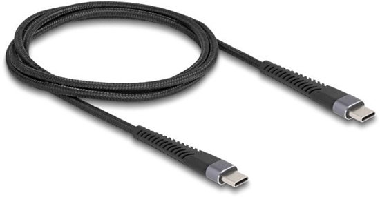Изображение Delock USB 2.0 Cable USB Type-C™ male to male with extended bend protection 60 W 1 m