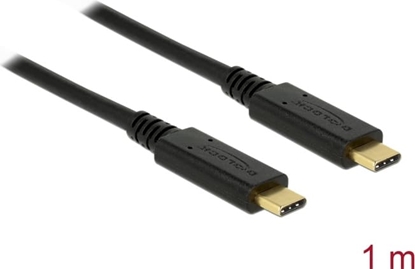 Изображение Delock USB 3.1 Gen 2 (10 Gbps) cable Type-C to Type-C 1 m PD 3 A E-Marker