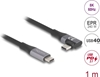 Picture of Delock USB 40 Gbps cable angled left / right USB PD 3.1 Extended Power Range 240 W 1 m