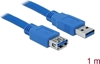 Изображение Delock USB 5 Gbps extension cable Type-A male to female 1 m blue