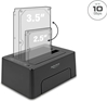 Picture of Delock USB Type-C™ 10 Gbps Docking Station for 2 x SATA HDD / SSD with Clone Function