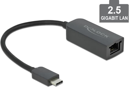 Attēls no Delock USB Type-C™ Network Adapter 2.5 Gigabit LAN 1 x RJ45 compact
