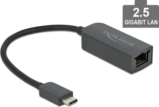 Picture of Delock USB Type-C™ Network Adapter 2.5 Gigabit LAN 1 x RJ45 compact