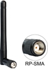 Изображение Delock WLAN 802.11 b/g/n Antenna RP-SMA plug 2 dBi omnidirectional with tilt joint black