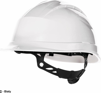 Attēls no Delta Plus Hem budowlany z polipropylenu z regulacj obwódu gowy od 53 do 63 cm kolor pomaraczowy rozmiar REGULOWANY TETE QUARUP3OR