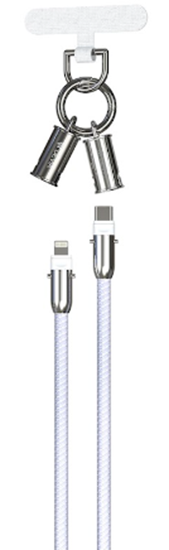 Изображение Devia 2in1 Lanyard 27W USB-C - Lightning Cable 1.2m