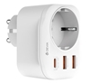 Picture of Devia Power socket PD charger 20W USB-C 2x USB 3A