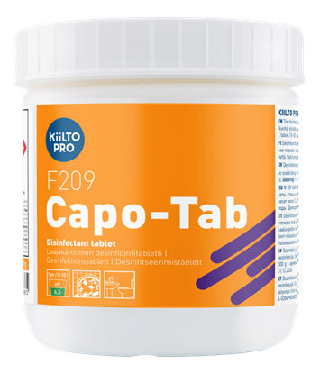 Изображение Dezinfekcijas tabletes KIILTO Pro F 209 Capo Tab, 500g