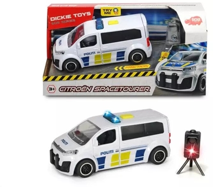 Picture of Dickie SOS Politibil (15 cm) inkl. fotofælde m/lys 1:32