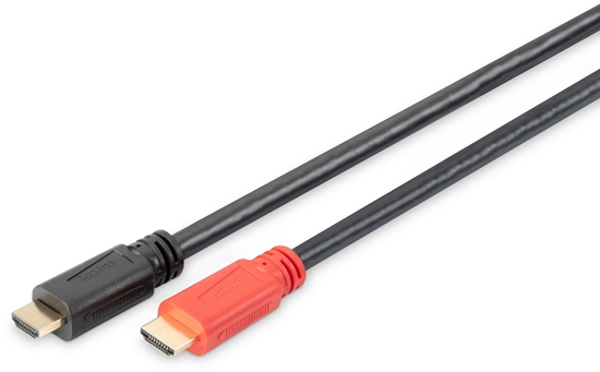 Picture of Digitus | High Speed HDMI Cable with Signal Amplifier | DB-330118-100-S | HDMI Male (type A) | HDMI Male (type A) | HDMI to HDMI | 10 m