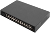 Picture of Digitus 24-port Fast Ethernet PoE network switch, 19-inch, unmanaged, 2+1 uplink ports, RJ45 + SFP, 240 W, af/at