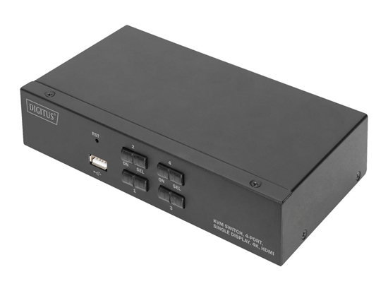 Picture of Digitus KVM Switch, 4 Port, Single Display, 4K, HDMI?