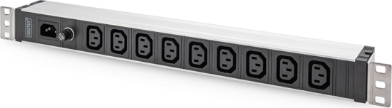 Picture of Digitus Socket Strip with Aluminum Profile, 9-way, IEC C14 input