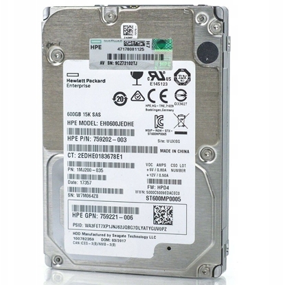 Attēls no Dysk HP 600GB 12G SAS 15K