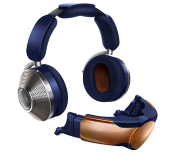 Изображение Dyson Zone Absolute+ Zestaw suchawkowy Przewodowy i Bezprzewodowy Opaska na gow Poczenia/muzyka Bluetooth Niebieski, Miedziany