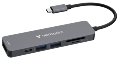 Picture of Dokstacija Verbatim USB-C Essentials Multiport Hub 6 Port