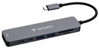 Picture of Dokstacija Verbatim USB-C Essentials Multiport Hub 7 Port