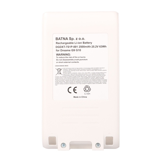 Изображение Dreame G9 G10 Battery for vacuum cleaner 25.2V / 2500mAh