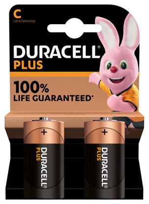 Attēls no Duracell | Plus MN1400 | C | Alkaline | 2 pc(s)