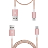 Изображение Dux Ducis KII Premium Micro USB Set Of 2 Material Data and Charging Cables 100 cm + 20 cm Pink