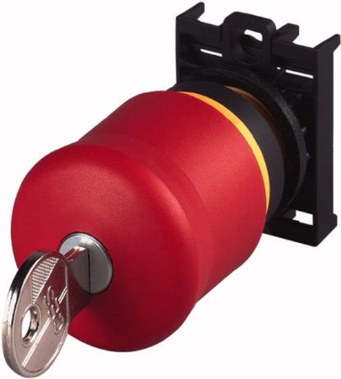 Изображение Eaton Przycisk bezpieczestwa 22mm 0Z 1R IP66 klucz M22-PVS/K01 (216514)