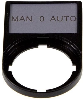 Picture of Eaton Tabliczka opisowa MAN-0-AUTO 50 x 30mm czarna 22mm prostoktna M22S-ST-GB12 (216501)