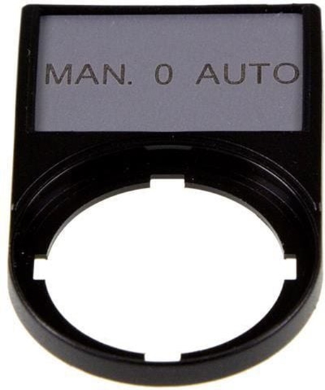 Picture of Eaton Tabliczka opisowa MAN-0-AUTO 50 x 30mm czarna 22mm prostoktna M22S-ST-GB12 (216501)