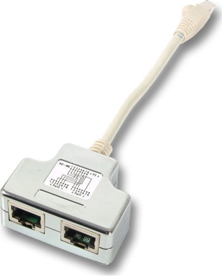 Picture of EFB EFB T-Adapter Cat.5e 2x10/100BaseT für Cablesharing