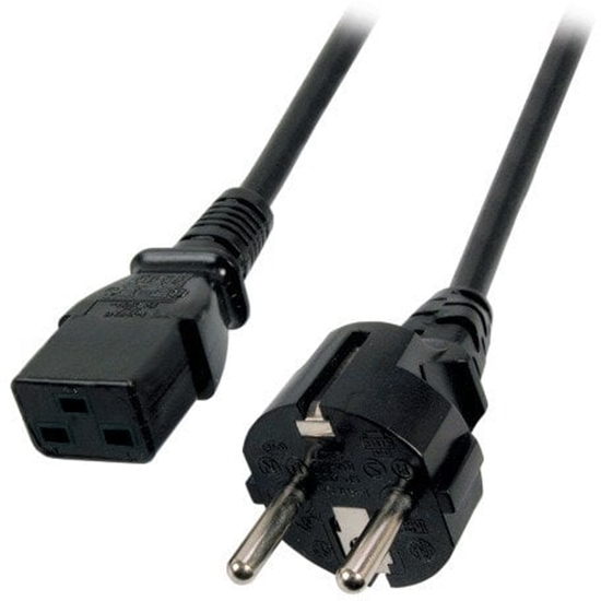 Picture of EFB EK511.1 kabel zasilajcy Czarny 1,8 m Wtyczka zasilajca typu E+F C19 panel