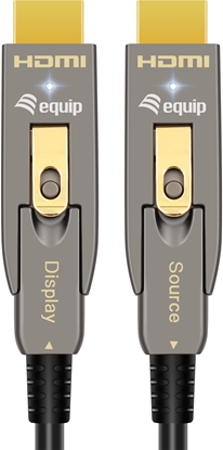 Picture of Equip HDMI HS Ethernet 2.0 D-A D-AOC 4K/60Hz  15.00m    grau