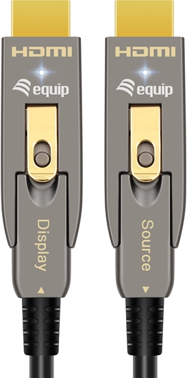 Picture of Equip HDMI HS Ethernet 2.0 D-A D-AOC 4K/60Hz  15.00m    grau
